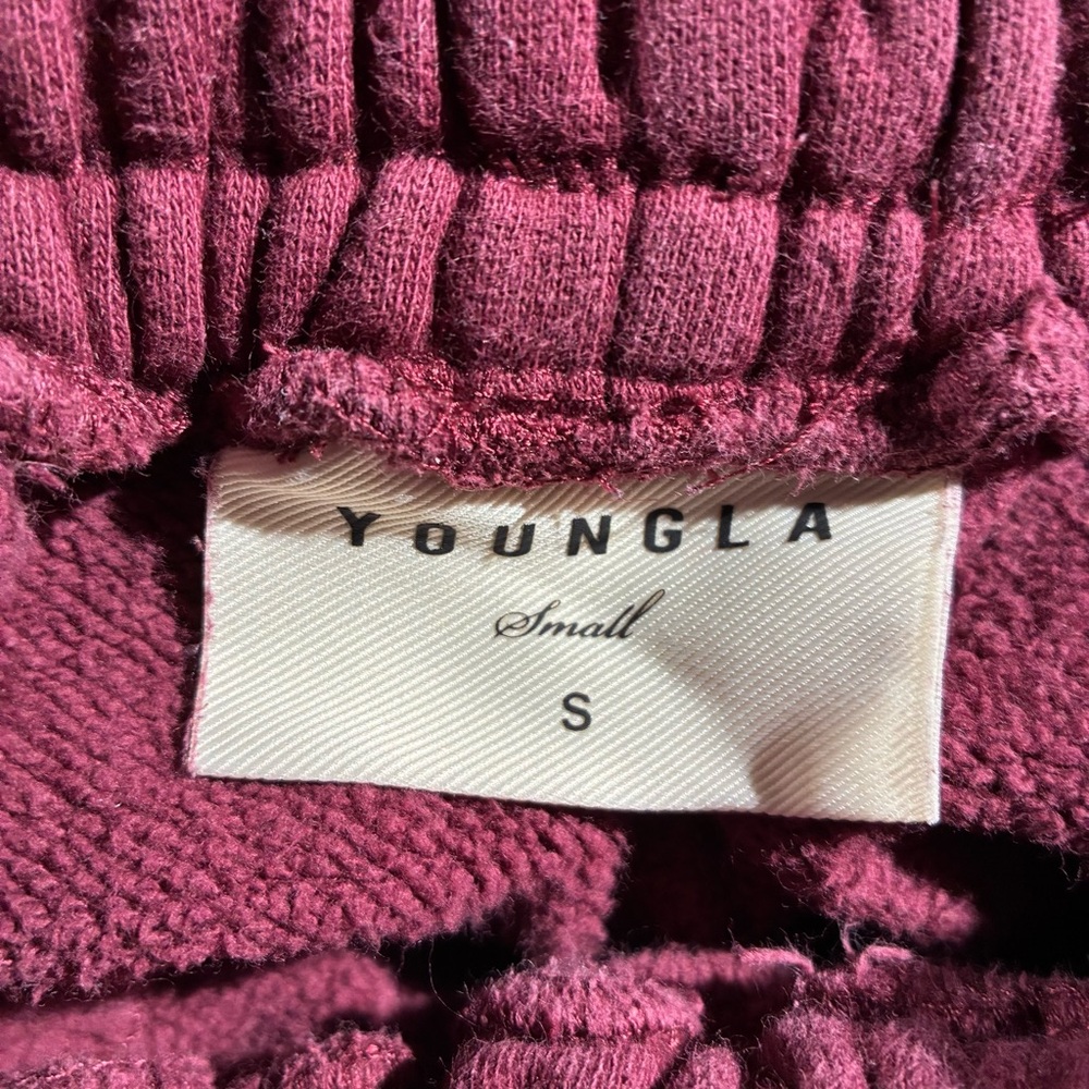 YoungLA 204 Immortal Killer Joggers Burgundy Yellow - Picture 5 of 5